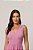 Vestido Maxi Midi Rosa Sem Manga Em Malha New Favo Doce Trama - 105434 - Imagem 2