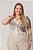 Blusa Plus Size Off White Com Estampa Frontal Em Malha Lisamour - 202094 - Imagem 1
