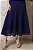 Vestido Maxi Midi Azul Em Renda De Manga Curta E Decote Quadrado Dazul - 4719 - Imagem 3