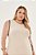Vestido Plus Size Midi Cru Sem Manga Em Moletinho Viscolinho Lisamour - 202118 - Imagem 2