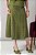 Conjunto De Saia Midi Evasê Verde Em Algodão Bordado - 3341 - Imagem 3