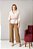Camisa Plus Size Off White Bordada De Manga Longa E Botões Frontais - 3304 - Imagem 5