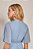 Vestido Midi Azul Transpassado Semi Godê E Acompanha Faixa Laura Rosa - 811023 - Imagem 5