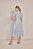 Vestido Maxi Midi Estampado Em Crepe Acompanha Faixa Laura Rosa - 811061 - Imagem 2