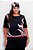 T-Shirt Plus Size Preta Com Estampa Frontal E Acompanha Lenço Valentina Ferreira - 4615 - Imagem 1