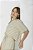 Conjunto De Saia Maxi Midi Listrada De Off White E Verde Em Algodão - S3248 - Imagem 5