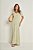 Vestido Longo Listrado De Verde E Off White Em Ribana Canelada Doce Trama - 105523 - Imagem 1