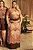 Vestido Plus Size Longo Estampado De Marrom Em Viscose E Sarja Four Way Lisamour - 202148 - Imagem 1