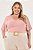 Blusa Plus Size Rose Em Malha Ribana Com Detalhe De Pregas Lisamour - 202116 - Imagem 1
