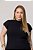 Vestido Midi Preto Em Ribana Canelada Com Fenda Lateral Lisamour - 202072 - Imagem 2