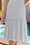 Vestido Midi Listrado De Azul E Off White Com Decote Quadrado Dazul - 4754 - Imagem 3
