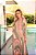 Vestido Longo Estampado Em Tule Com Detalhe Franzido E Manga Curta Dazul - 4772 - Imagem 2