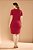 Vestido Vermelho Transpassado E Com Detalhe De Argola Clamila - 10801 - Imagem 2