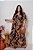 Vestido Plus Size Longo Estampado Em Viscose Com Decote V - 2196 - Imagem 1