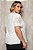 Blusa Plus Size Off White Em Crepe De Manga Curta Com Bordado E Entremeio - 26736 - Imagem 2