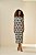 Vestido Maxi Midi Estampado Em Ribana Canelada De Manga Curta Doce Trama - 106003 - Imagem 1