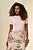 Blusa Rosa De Manga Curta Em Malha De Algodão Com Elastano Doce Trama - 104801 - Imagem 1