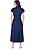 Vestido Maxi Midi Jeans Com Botões Frontais E Acompanha Faixa Hapuk - 62009 - Imagem 2