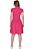 Vestido Rosa Em Malha Cotton Com Gola Polo Em Retilínea Hapuk - 61988 - Imagem 2