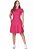 Vestido Rosa Em Malha Cotton Com Gola Polo Em Retilínea Hapuk - 61988 - Imagem 1