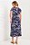 Vestido Midi Estampado Em Malha Stretch De Manga Curta E Decote Redondo Clamila - 10844 - Imagem 2