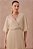 Vestido Midi Bege Transpassado Em Crepe Plissado P.A Concept - 260050 - Imagem 3
