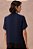 Blusa Plus Size Azul Em Crepe Com Decote Torcido E Manga Curta P.A Concept - BL260036 - Imagem 2