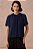 Blusa Plus Size Azul Em Crepe Com Decote Torcido E Manga Curta P.A Concept - BL260036 - Imagem 1