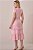 Vestido Midi Rosa Em Malha Jacquard Texturizada Com Botões Frontais Tatá Martello - 5770 - Imagem 2