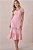 Vestido Midi Rosa Em Malha Jacquard Texturizada Com Botões Frontais Tatá Martello - 5770 - Imagem 1