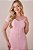 Vestido Midi Rosa Em Malha Jacquard Texturizada Com Botões Frontais Tatá Martello - 5770 - Imagem 3