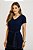 Vestido Azul Em Malha Denim Com Detalhe Bordado E Acompanha Faixa Nítido Jeans - 04212 - Imagem 3