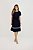 Vestido Azul Em Malha Denim Com Detalhe De Guipir Nítido Jeans - 04161 - Imagem 1