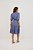 Vestido Chemise Midi Azul Em Viscose Com Detalhes De Guipir Nítido Jeans - 04261 - Imagem 2