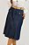 Saia Midi Jeans Com Bolsos Frontais E Acompanha Cinto Nítido Jeans - 04177 - Imagem 1