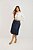 Saia Midi Jeans Com Bolsos Frontais E Acompanha Cinto Nítido Jeans - 04177 - Imagem 3