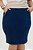 Saia Plus Size Jeans Com Bolsos Frontais E Traseiros Nítido Jeans - 04033 - Imagem 1
