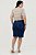 Saia Plus Size Jeans Com Bolsos Frontais E Traseiros Nítido Jeans - 04033 - Imagem 4