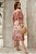 Vestido Midi Estampa Floral Em Tule Com Babado E Acompanha Faixa Jany Pim - 6509 - Imagem 2
