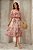 Vestido Midi Estampa Floral Em Tule Com Babado E Acompanha Faixa Jany Pim - 6509 - Imagem 1