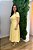 Vestido Midi Amarelo Com Nervuras Frontais De Manga Curta E Decote V - 42420 - Imagem 4