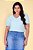 Blusa Plus Size Verde Com Detalhe De Botões E Manga Curta Hadaza - 20509 - Imagem 1