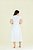 Vestido Plus Size Midi Off White Com Bolsos Frontais E Acompanha Cinto Hadaza - 51493 - Imagem 2