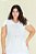 Vestido Plus Size Midi Off White Com Bolsos Frontais E Acompanha Cinto Hadaza - 51493 - Imagem 3
