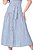 Vestido Maxi Midi Listrado De Off White E Azul Acompanha Cinto Hapuk - 62000 - Imagem 4