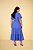 Vestido Maxi Midi Azul Em Viscose Com Poliamida Três Marias Hadaza - 51643 - Imagem 2