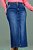 Saia Plus Size Maxi Midi Jeans Com Fenda Frontal E Acompanha Cinto Hadaza - 38298 - Imagem 3