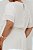 Vestido Plus Size Maxi Midi Off White Com Poá Bege Em Crepe - 42426 - Imagem 4