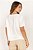 Blusa Plus Size Off White Em Viscose Com Poliamida De Manga Curta - 5210104 - Imagem 2