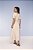 Vestido Maxi Midi Listrado De Cru E Caramelo Acompanha Faixa Titanium - 28129 - Imagem 2